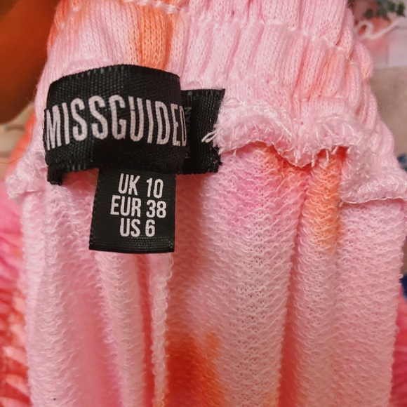 Tie Dye Sweatshirt & Sweatpant Set Pink & Orange - Picture 4 of 4